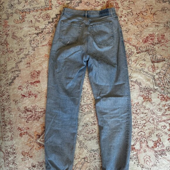 Abercrombie & Fitch Curve Love light wash Dad Jeans w/ Criss Cross Waistband 29 - Picture 9 of 10